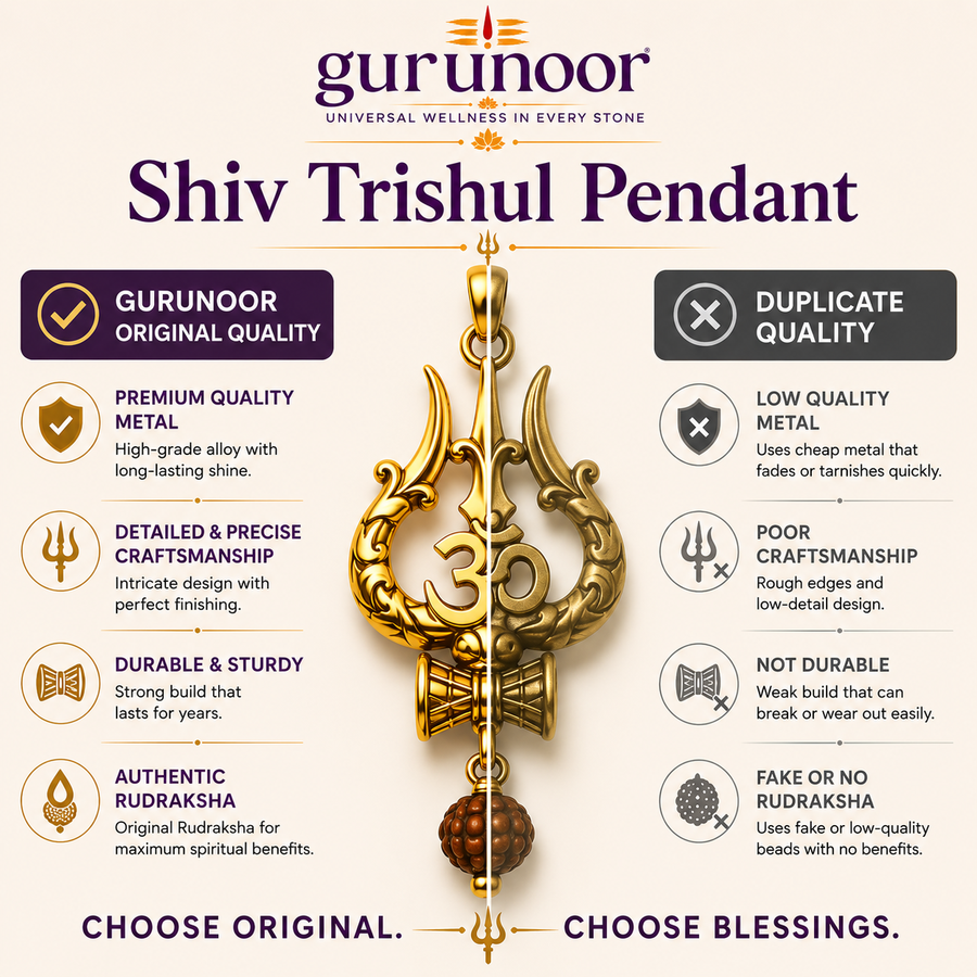 Karungali Malai ( Golden Capped ) With Shiv Trishul Damru Rudraksha Pendant