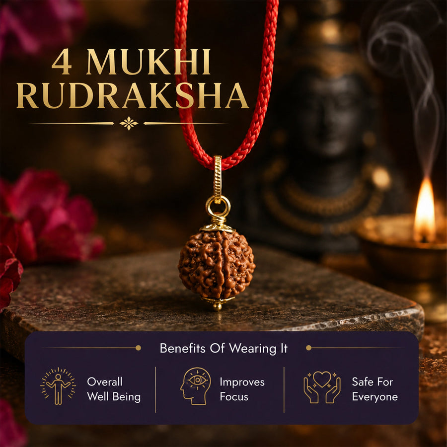 4 Mukhi Nepali Rudraksha
