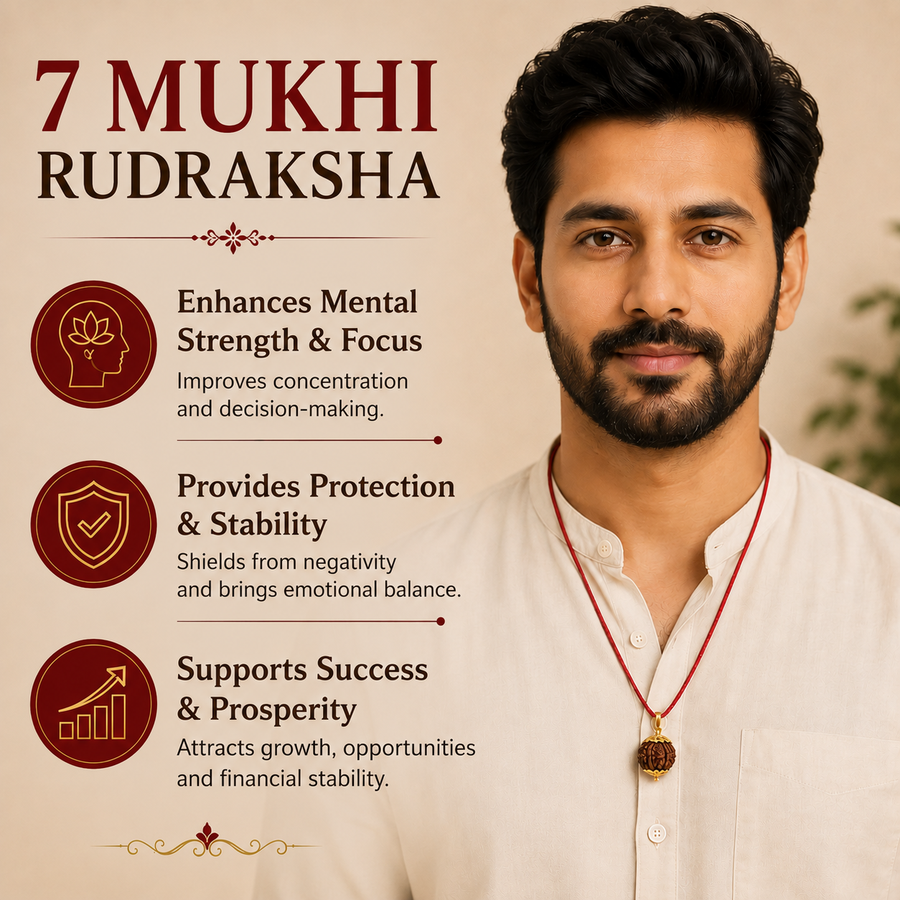 7 Mukhi Nepali Rudraksha