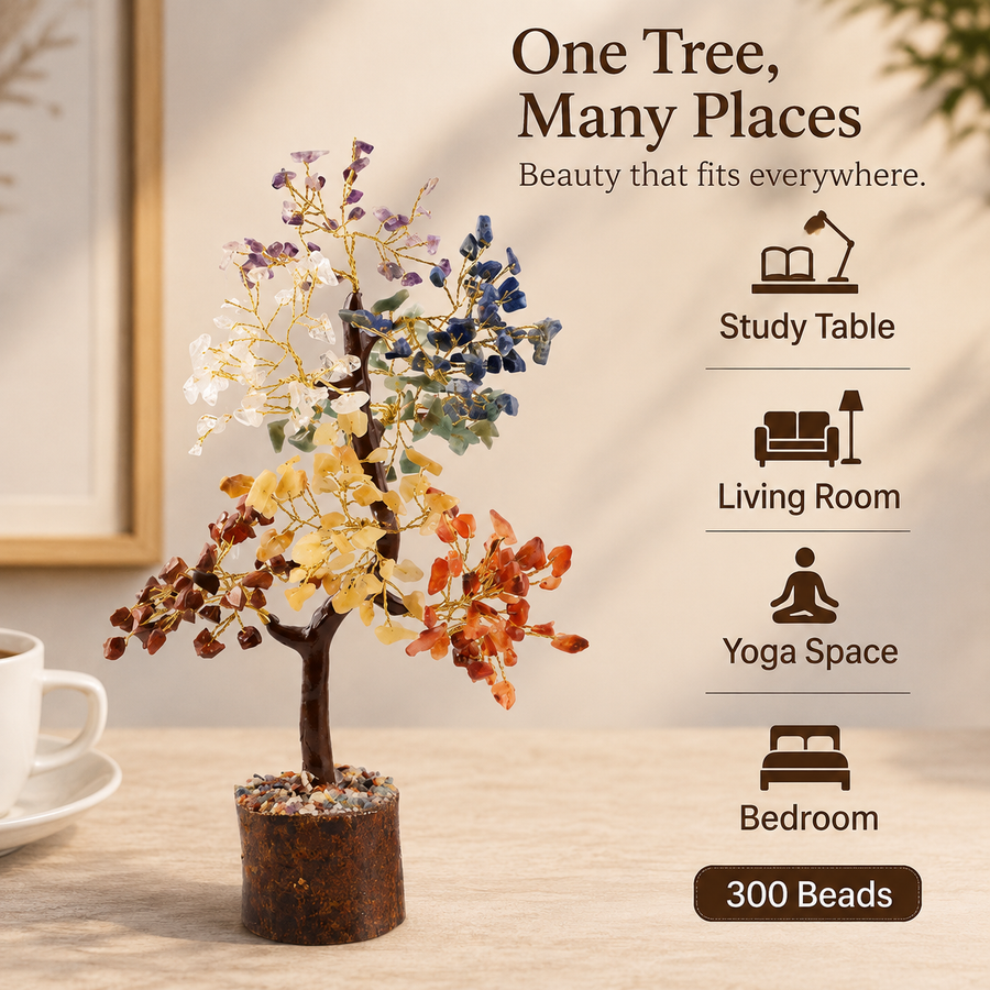 Seven Chakra Crystal Tree ( 300 Beads )