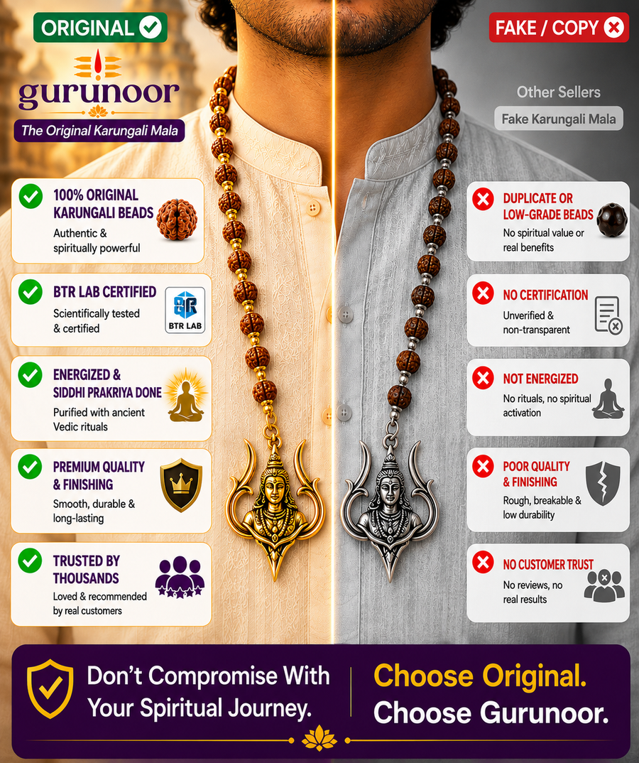 Shiv Trishul Pendant With Divya Rudraksha Mala