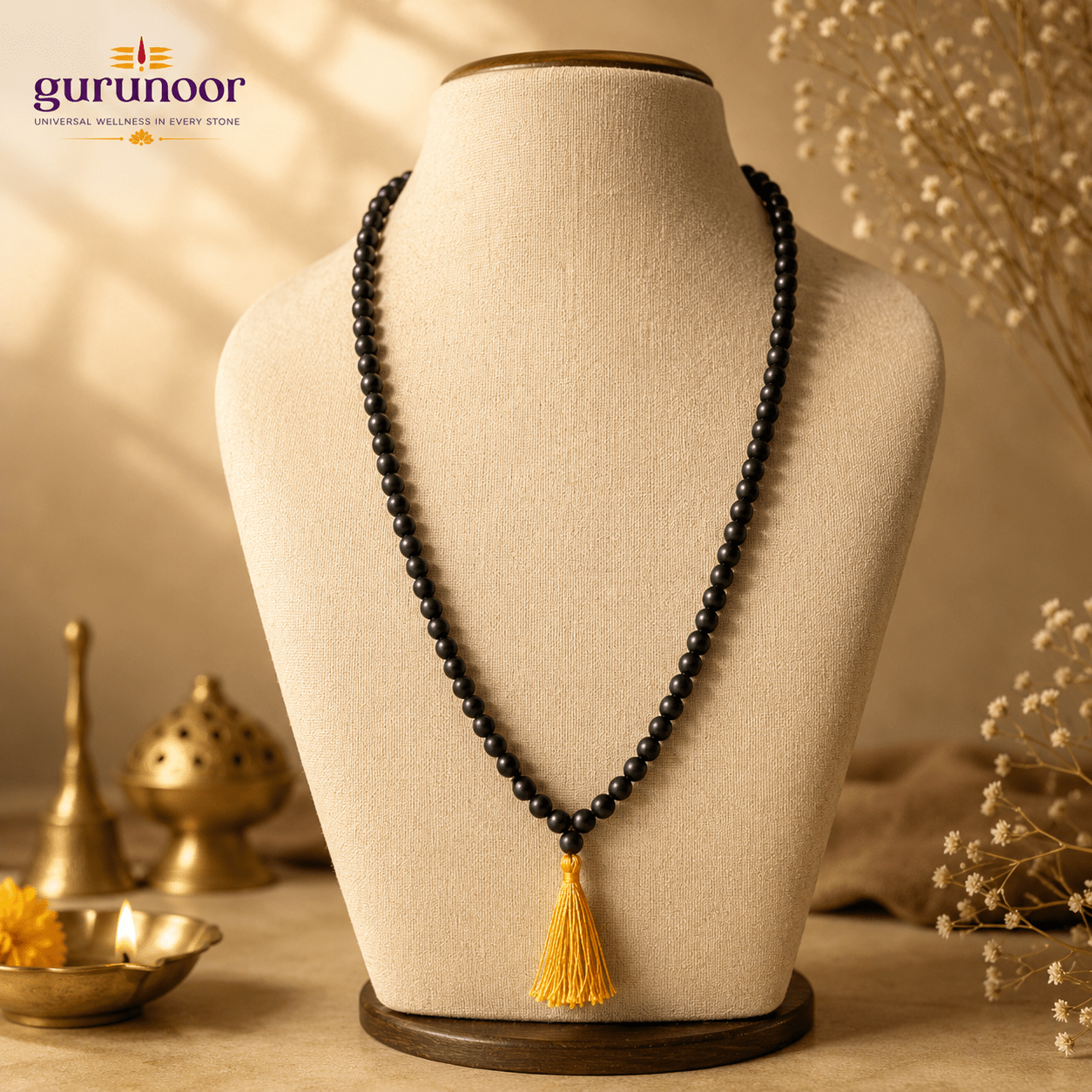 Karungali Malai 8mm ( 108 + 1 ) Beads - Gurunoor