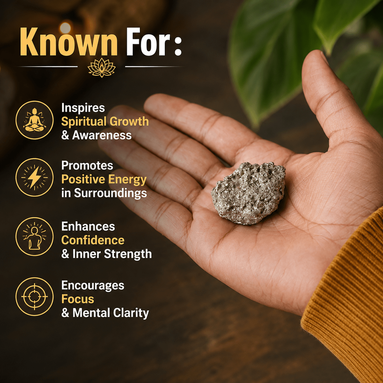 Raw Pyrite Stone - Attract Wealth & Success - Gurunoor