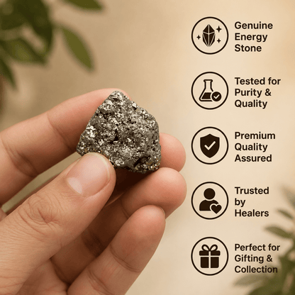 Raw Pyrite Stone - Attract Wealth & Success - Gurunoor