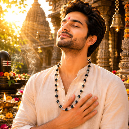 Silver Karungali Mala - Gurunoor